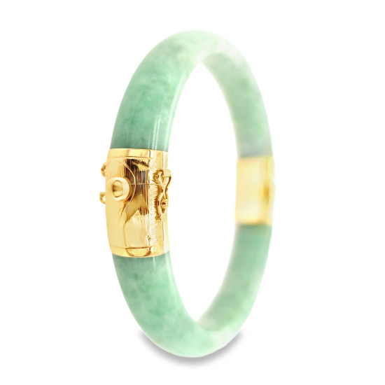 Pre Owned 14ct Jade Bangle ZX127